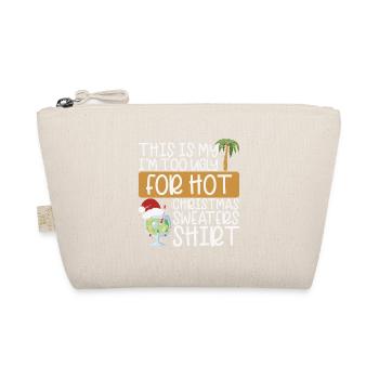 Christmas Cocktail Ugly XMas Sweater - Organic Pouch - nature - Front