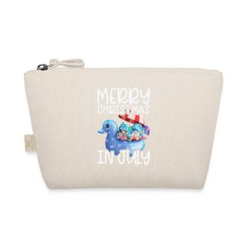 Elves Merry Christmas In July Tropical - Organic Pouch - nature - Front