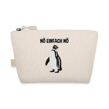 Pinguin Nö Einfach Nö Lustiger Spruch Geschenk - Bio-Täschchen - Natur - Vorne