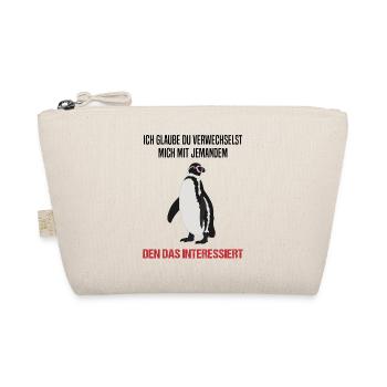 Pinguin Sarkastischer Spruch Lustiges Geschenk - Bio-Täschchen - Natur - Vorne