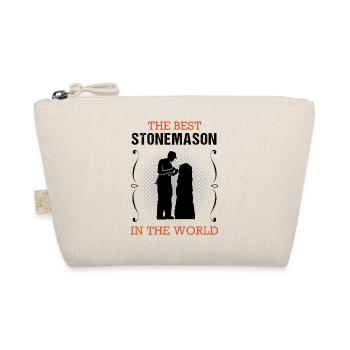 Stonemason Profession Training Craftsman Gift - Organic Pouch - nature - Front