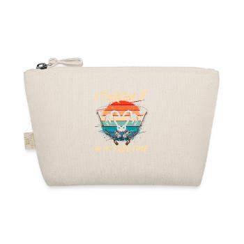 i throw it in my free time Fishing Shirt - Bio-Täschchen - Natur - Vorne
