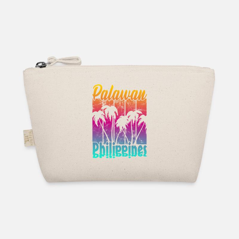 Vintage Palawan Philippines Coucher de soleil Trousse biologique