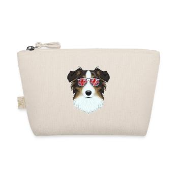 Australian Shepherd UK Sunglasses I English Flag - Bio-Täschchen - Natur - Vorne