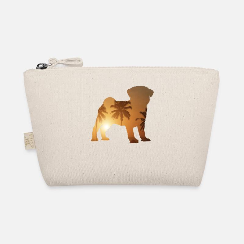 Sommerstrand - Mops Bio-Täschchen