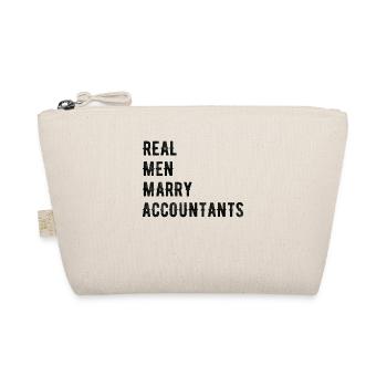 Real Men Marry Accountants - Organic Pouch - nature - Front