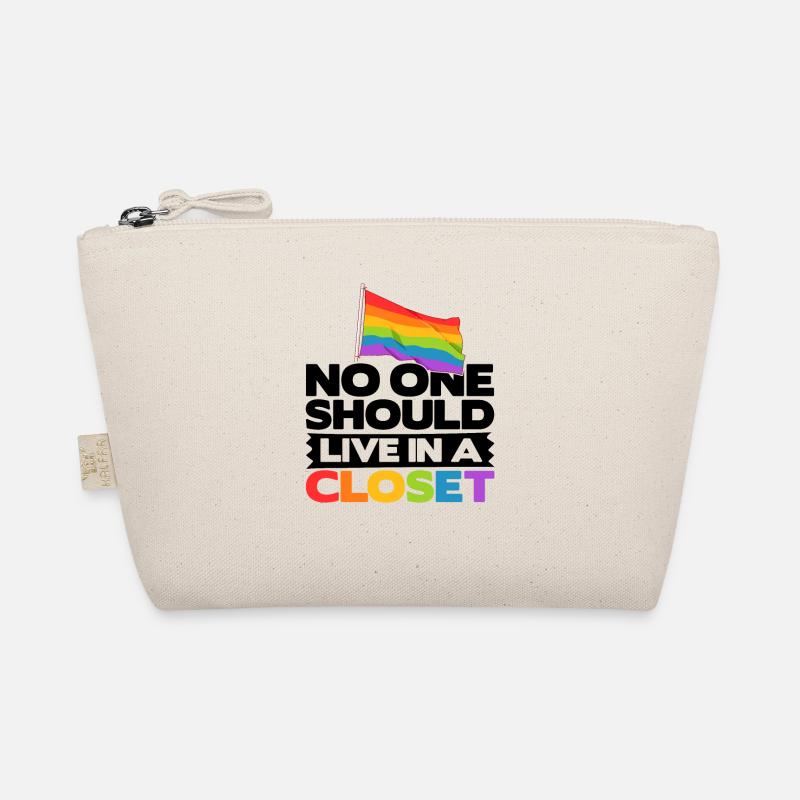 No One Should Live IN A Closet Rainbow Pride Lgbtq Bio-Täschchen