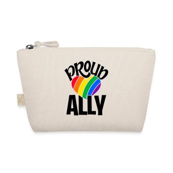 Proud Ally Rainbow Lgbtq Gay Diversity Transgender - Bio-Täschchen - Natur - Vorne
