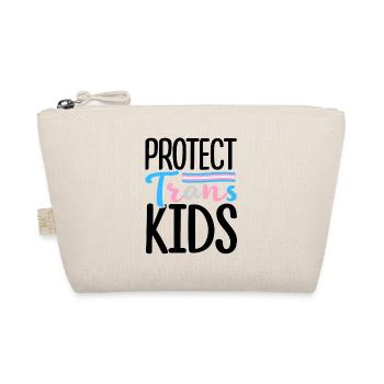 Protect Trans Kids Lgbtq Rainbow Pride Diversity Q - Bio-Täschchen - Natur - Vorne