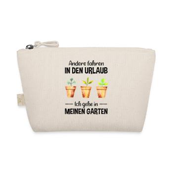 Garten Urlaub Lustiger Spruch Gärtner Geschenkidee - Bio-Täschchen - Natur - Vorne