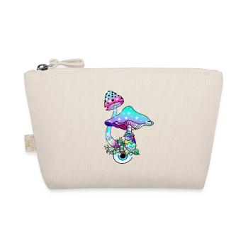 Magic Mushrooms Neon Zauber Pilze Psychedelic - Organic Pouch - nature - Front