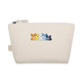 aroace Flag Corgi Pride LGBTQ cute dogs - Organic Pouch - nature - Front