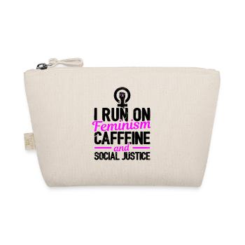 I Run On Feminism Caffeine And Social Justice Gay - Bio-Täschchen - Natur - Vorne