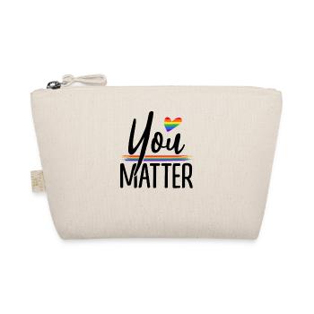 You Matter Rainbow Pride Lgbtq Gay Transgender Bi - Bio-Täschchen - Natur - Vorne