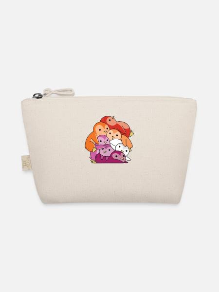 Lesbian Flag Pride LGBTQ Mignon Pingouin - Trousse biologique - nature