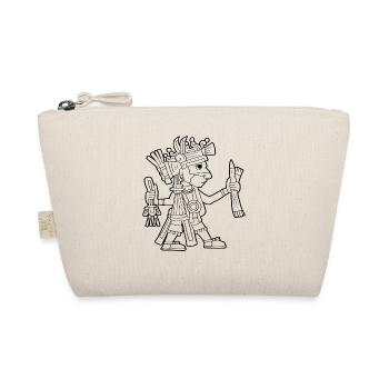 Ahuiateteo Aztec god Maya Inca Toltecs - Organic Pouch - nature - Front