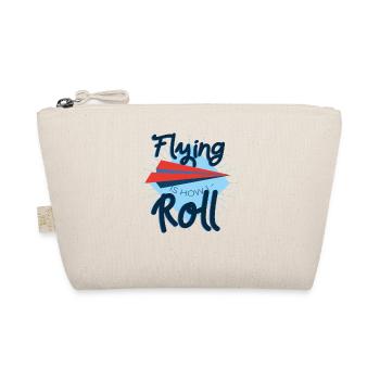 Paper Airplane Pilot Math Teacher Funny - Organic Pouch - nature - Front
