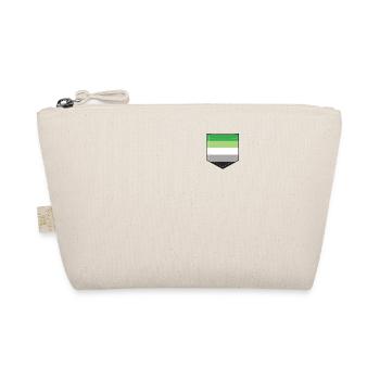 LGBTQ Aromantic Pride Flag Pocket - Organic Pouch - nature - Front