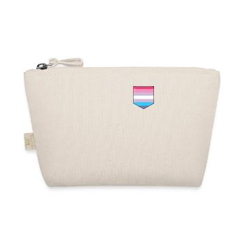 Sac drapeau de la fierté LGBTQ Bigender - Trousse biologique - nature - Devant