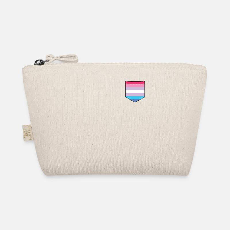 LGBTQ Bigender Pride Flag Bag Organic Pouch