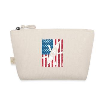 Kayak USA Flag Drôle American Canoe Kayak - Trousse biologique - nature - Devant