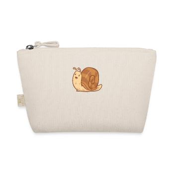 Kawaii Snail - Organic Pouch - nature - Front