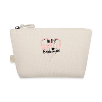 I'm the turnt up bridesmaid - Bridesmaid Wedding - Organic Pouch - nature - Front