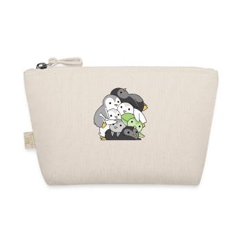 Agender Flag Pride Pingouin mignon LGBTQ - Trousse biologique - nature - Devant