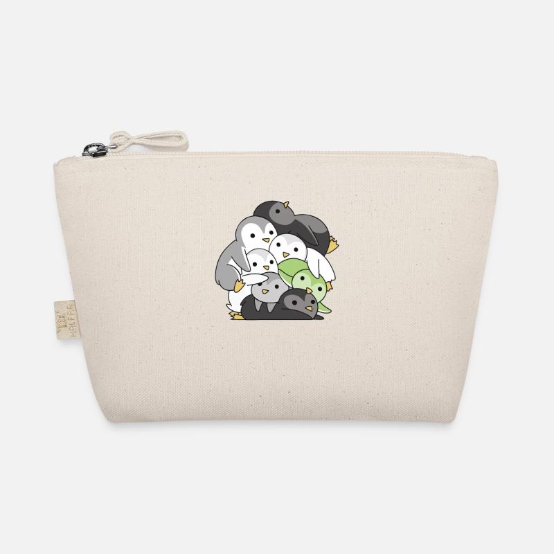 Agender Flag Pride Pingouin mignon LGBTQ Trousse biologique