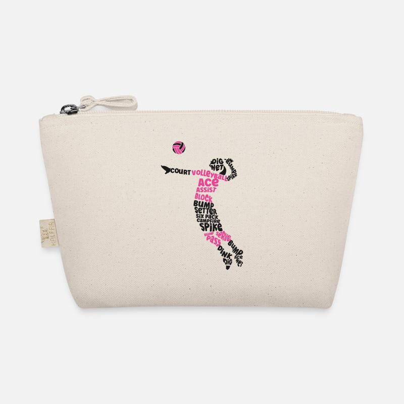 Volleyball Player Team Word Cloud Organic Pouch