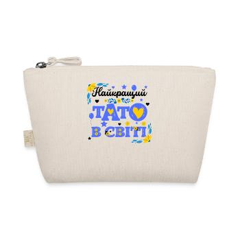 Best Father Gift For Fathers Ukraine Flowers - Organic Pouch - nature - Front