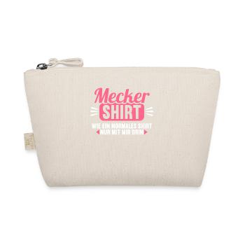 Mecker Shirt wie normales Shirt nur mit mir drin - Bio-Täschchen - Natur - Vorne