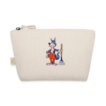 Gladly in the garden -Gardener Wolf - Organic Pouch - nature - Front