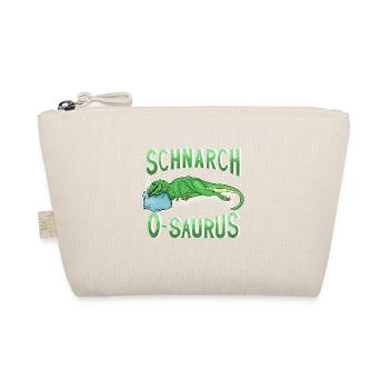 Schnarch O Saurus der schnarchende T-Rex - Bio-Täschchen - Natur - Vorne