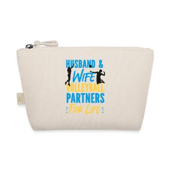 Volleyball Player Team Husband - Organic Pouch - nature - Front