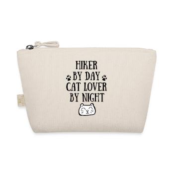 Hiker by day. Cat lover by night. - Organic Pouch - nature - Front