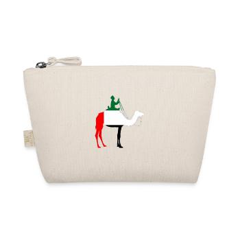 United Arab Emirates Flag Camel Rider - Organic Pouch - nature - Front