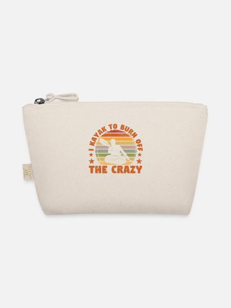 Funny Wild Water Sea Kayaking I Kayak to burn - Organic Pouch - nature - Front
