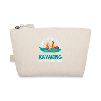 Drôles de chiens de kayak Je veux juste faire du kayak - Trousse biologique - nature - Devant