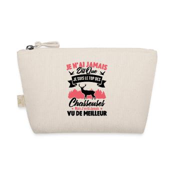 Je suis le top des chasseuses / Cadeau Chasseur - Trousse biologique - nature - Devant