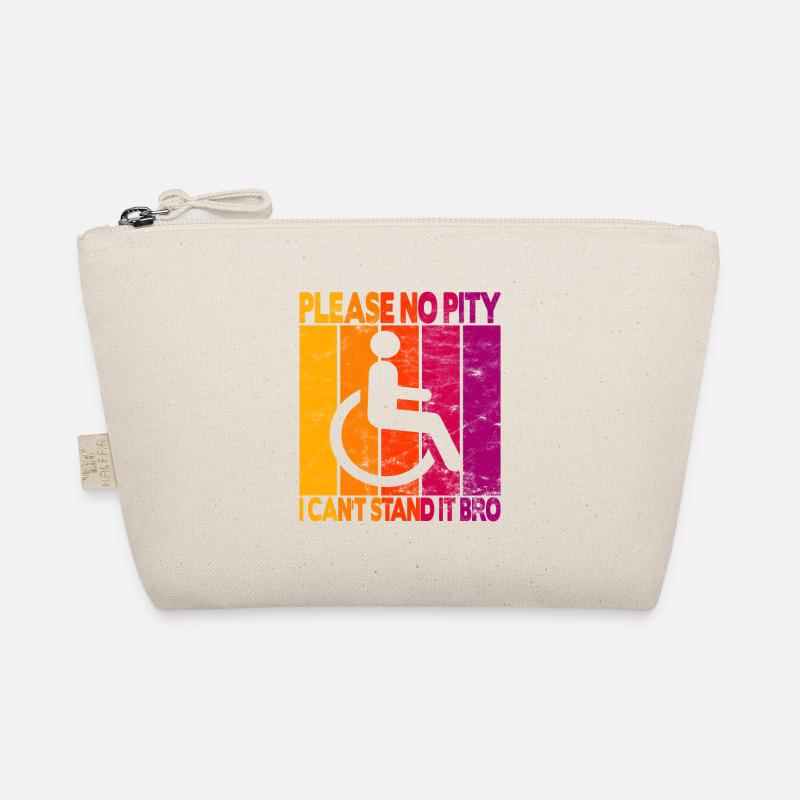 Vintage Rollstulfahrer Rollstuhl Bio-Täschchen