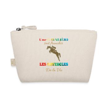 Une cavalière sait franchir les obstacles - Trousse biologique - nature - Devant