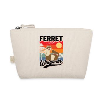 Frettchen Flüsterer Ferret Whisperer - Bio-Täschchen - Natur - Vorne