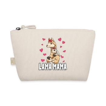 Lama Mama Muttertag Mom Mutter Alpaka - Bio-Täschchen - Natur - Vorne