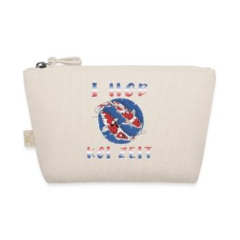 Hob Koi Zeit - lustiges KOI Karpfen Design - Bio-Täschchen - Natur - Vorne