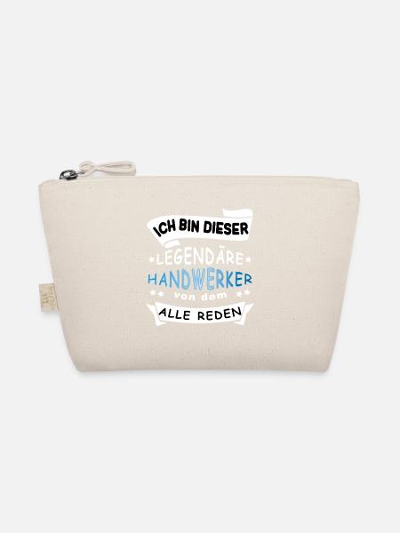 Ich bin dieser LEGENDÄRE HANDWERKER Spruch - Bio-Täschchen - Natur
