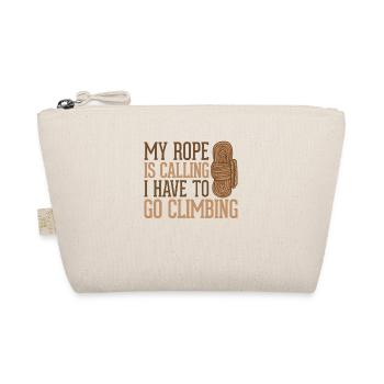 My Rope is Calling I have to Go Alpine Sport Free - Organic Pouch - nature - Front