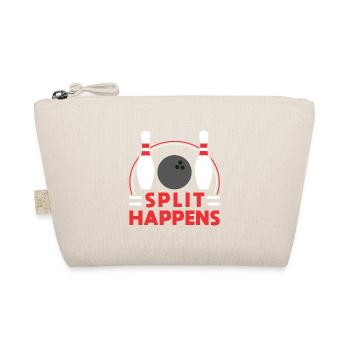 Split Happens - Bowling Team Bowler Pin Humor - Bio-Täschchen - Natur - Vorne