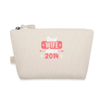 Best Wife Best Husband since 2014 - Organic Pouch - nature - Front
