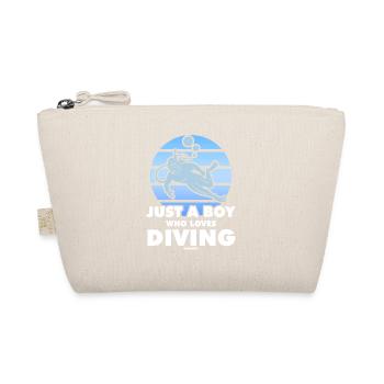 Just A Boy Who Loves Diving - Organic Pouch - nature - Front